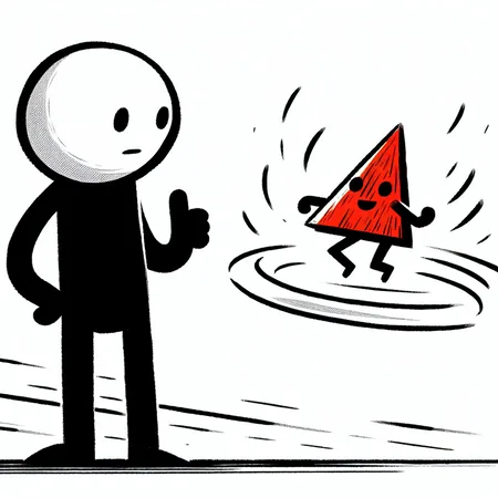 AI-Generated: The Little Triangle That Could Spin